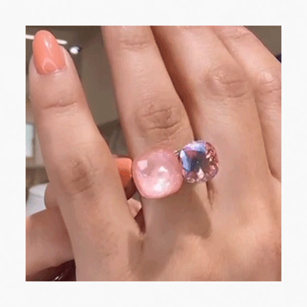 Dinesa Ring Flamingo Serenity Forever Crystals 