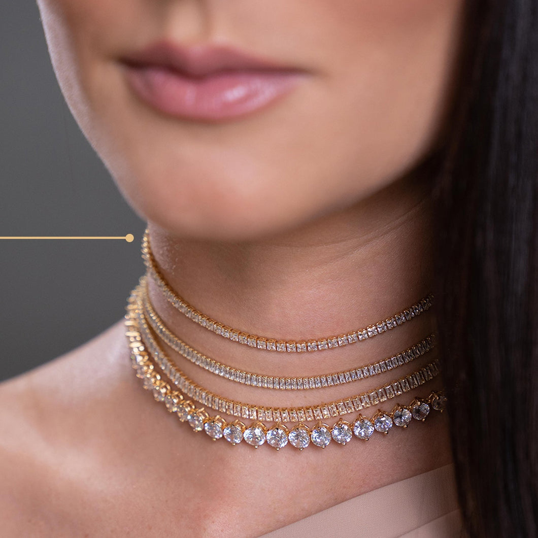 Magnific Choker Gold Crystal Majestic Forever Crystals 