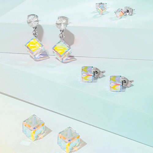 Finland Stud Earrings Aurora Borealis