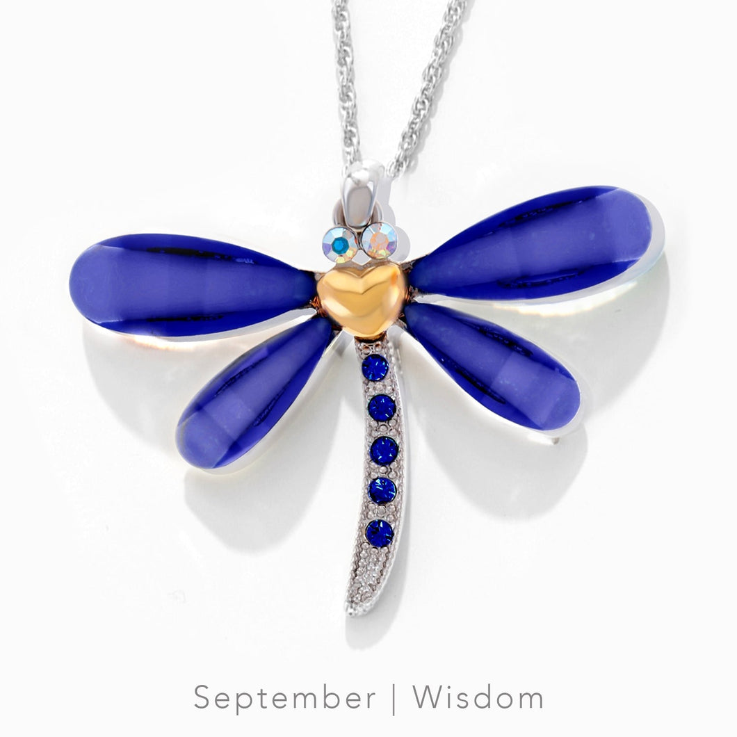 Lifestones Classic Dragonfly Sapphire Lifestone Dragonflies Forever Crystals 