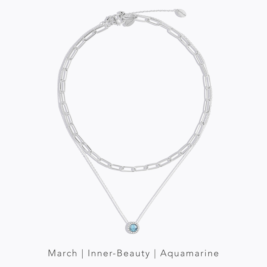 Lifestones Hermosa Necklace LIFESTONES FOREVER CRYSTALS Aquamarine 