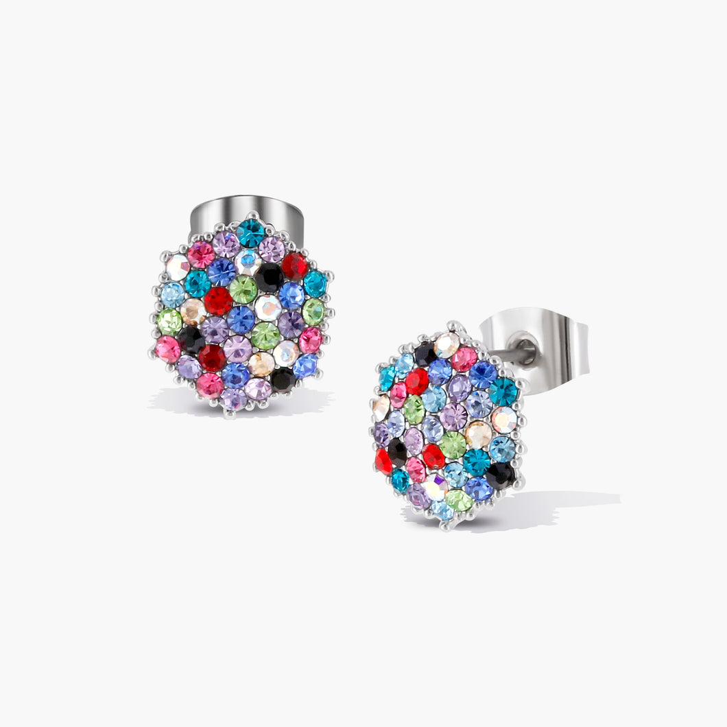 Promise of Love - Stud Earring in Multi Colors Promise of Love FOREVER CRYSTALS 