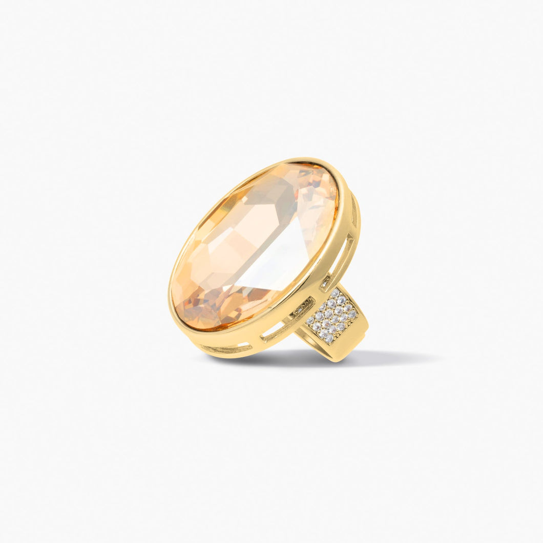 Bond Ring Gold Golden Shadow Embrace Forever Crystals 