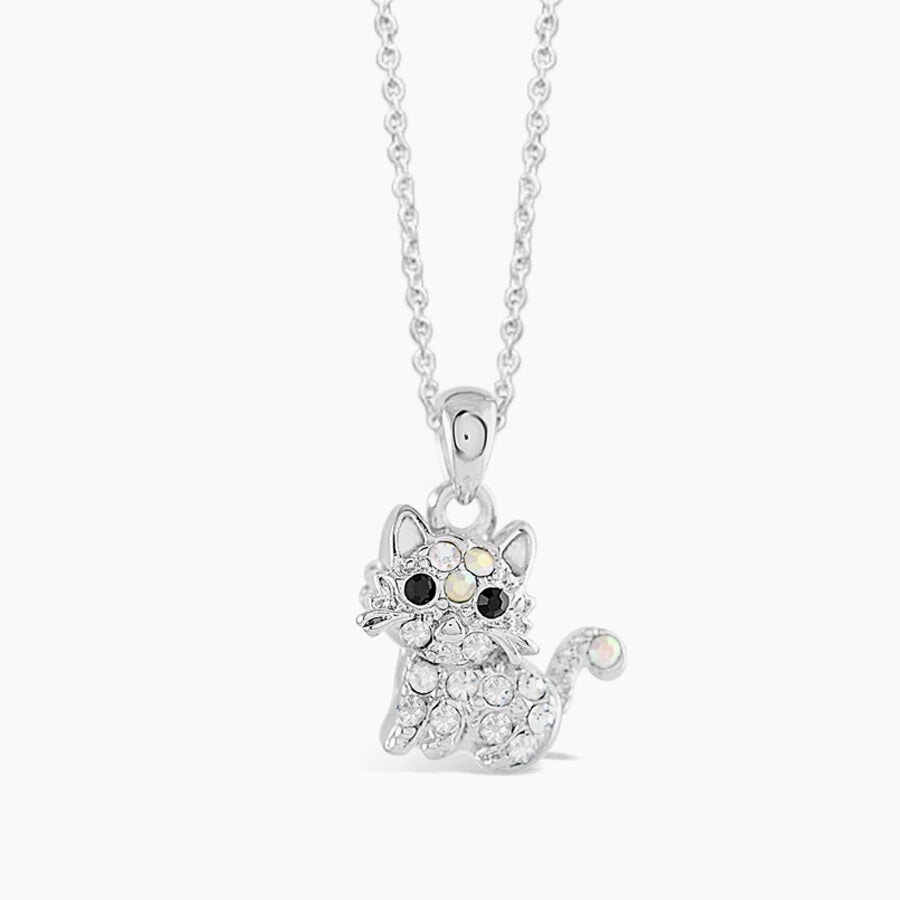 Curled Tail Cat Pendant Crystal VOIAGE FOREVER CRYSTALS 