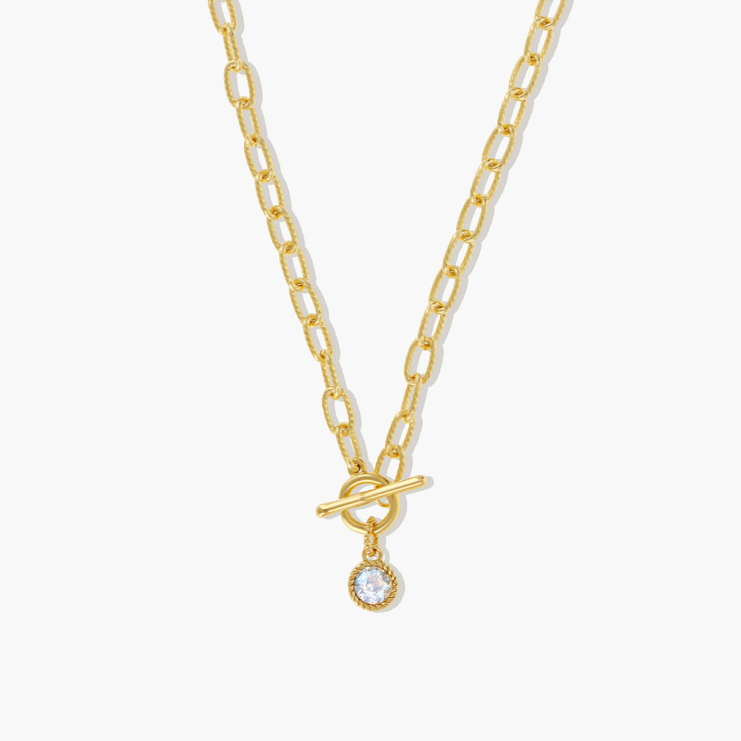 Divine Favor Necklace Gold Moonlight STORY OF DESTINY FOREVER CRYSTALS 