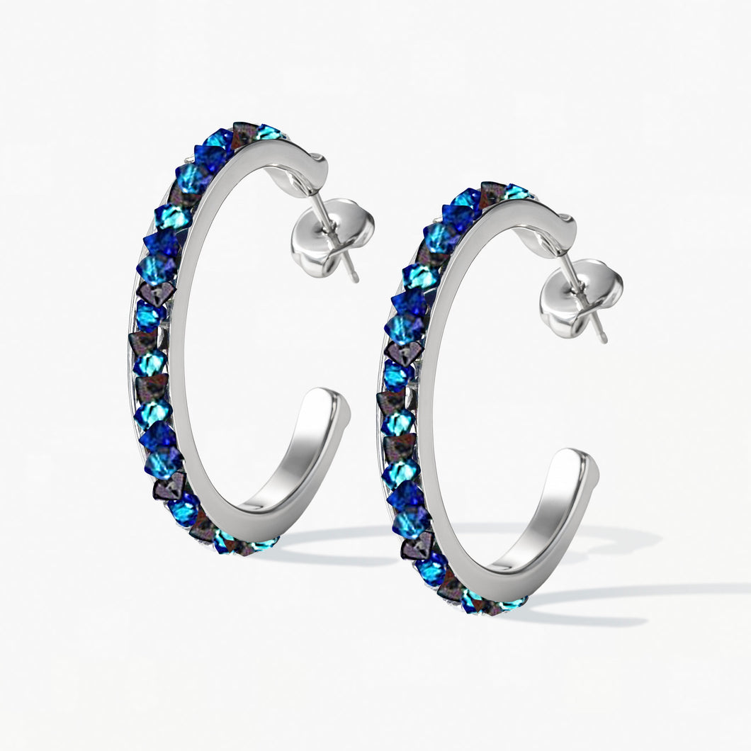 Dream Earrings Bermuda Blue STELLAR FOREVER CRYSTALS 