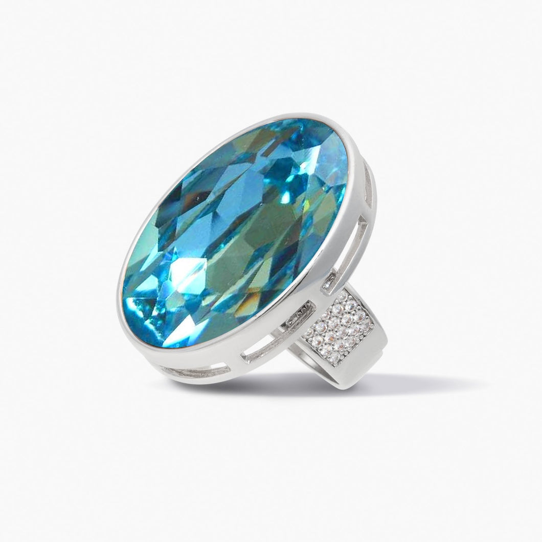 Empress Ring Aquamarine Dynasty Gems Forever Crystals 