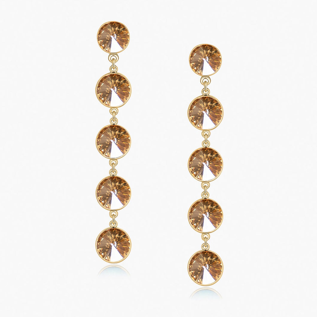 Encanto Earrings Gold Golden Shadow ENCANTO FOREVER CRYSTALS 