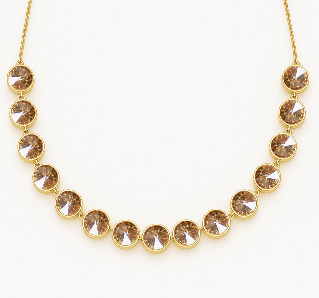 Encanto Necklace Gold Golden Shadow ENCANTO FOREVER CRYSTALS 