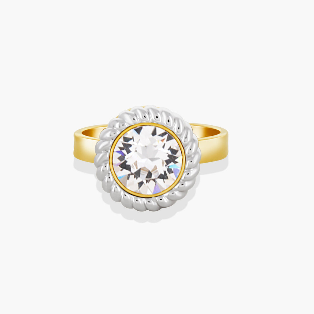 Everlink-Ring Two Tone Moonlight VILLAGE FOREVER CRYSTALS 