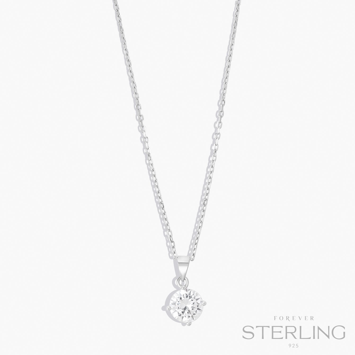 Forever Solitaire Pendant ForeverCrystals