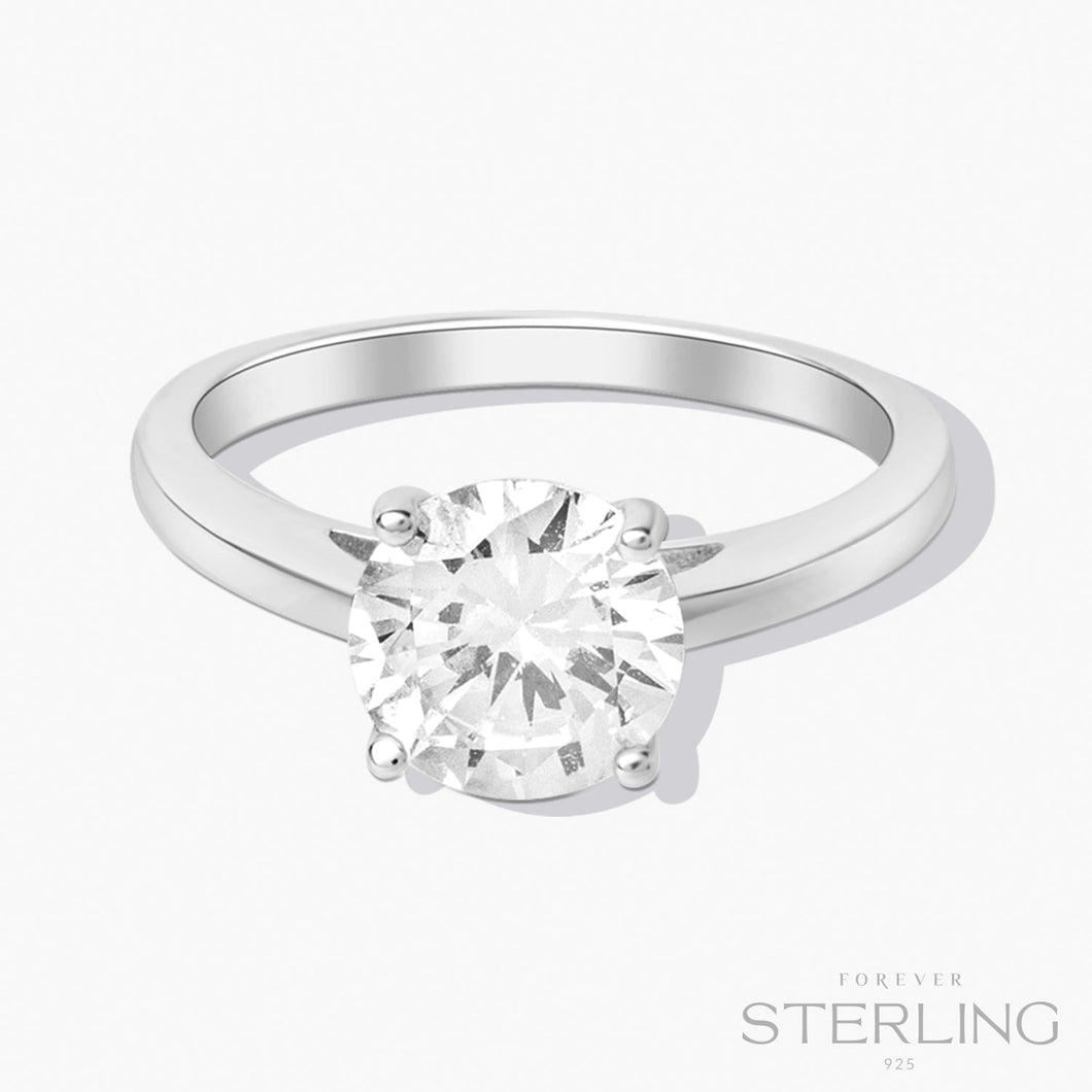 Forever Solitaire Ring Forever Sterling Forever Crystals 5 