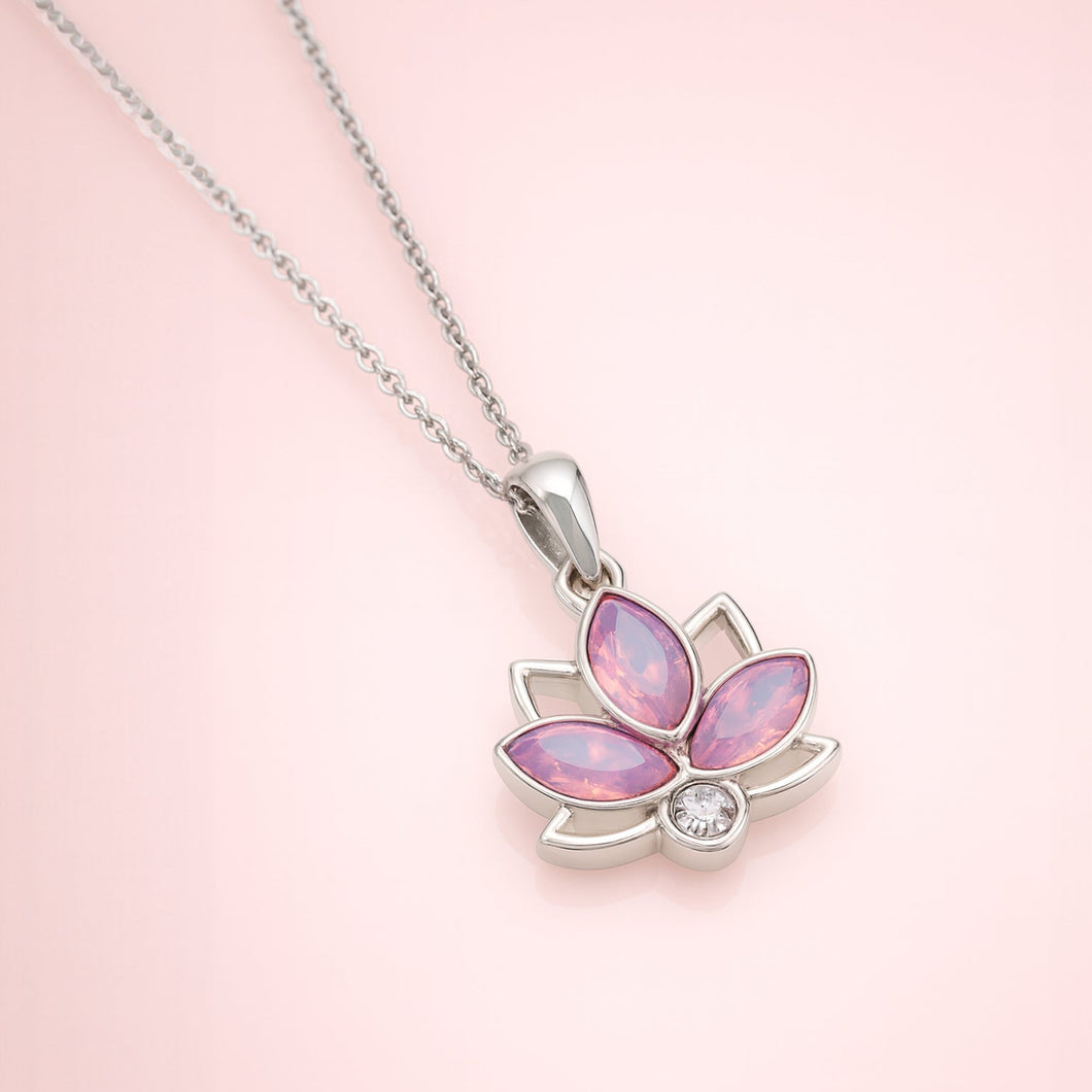 Freedom Lotus Pendant Light rose Shimmer EVES PROJECT FOREVER CRYSTALS 