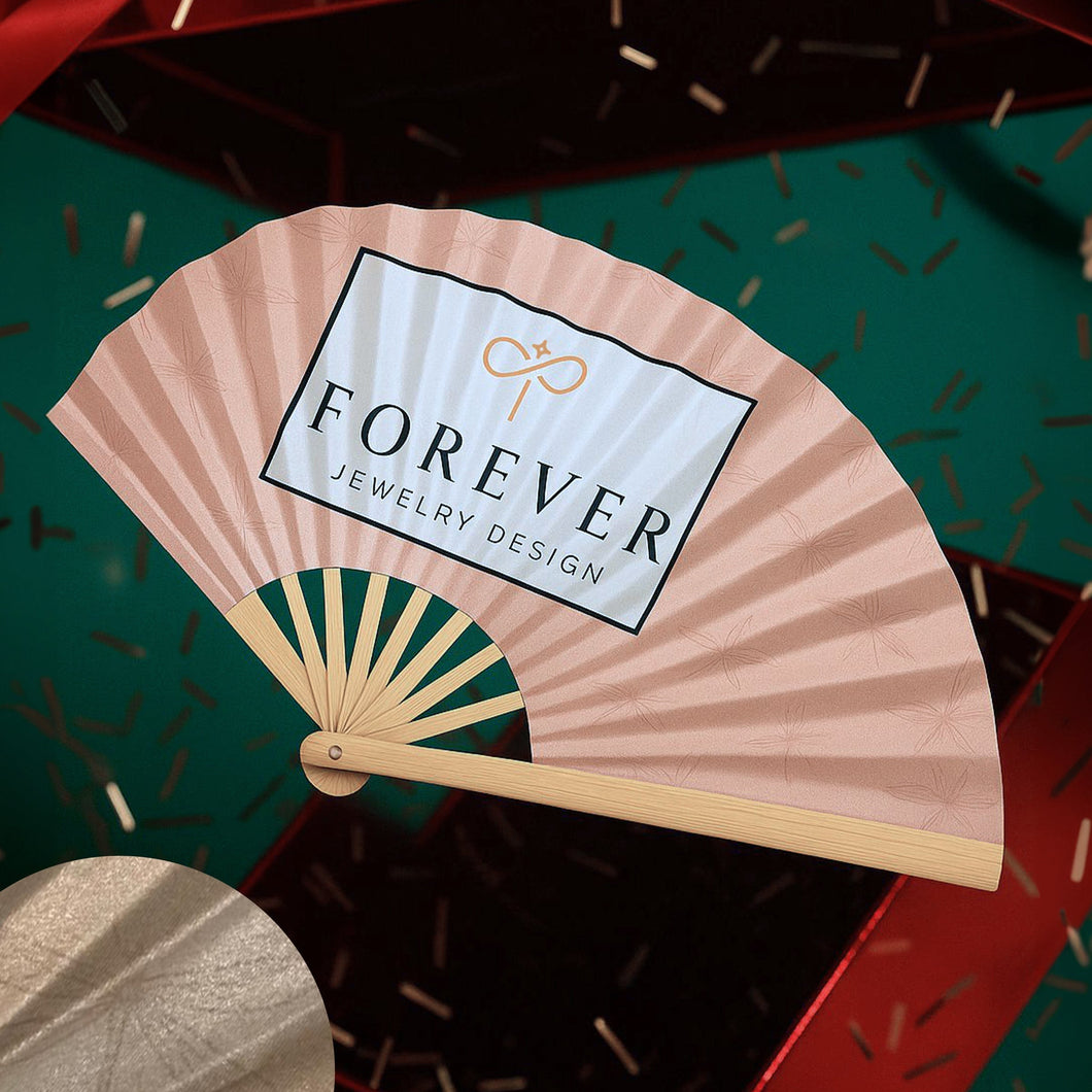 GWP: Hand Fan Pink $350 GWP FOREVER CRYSTALS 