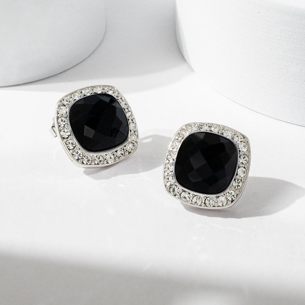 Heritage Petite Earrings Jet Dynasty Gems Forever Crystals 