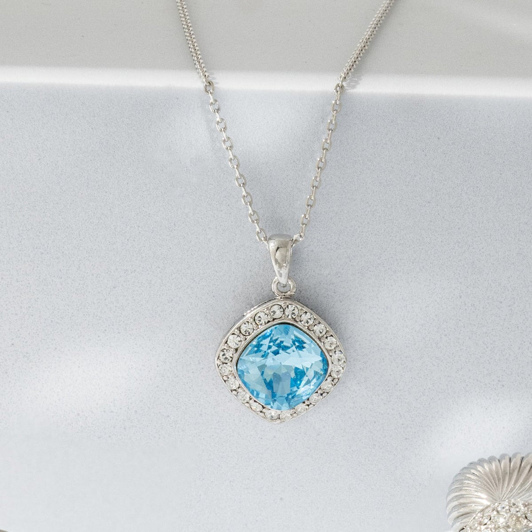 Heritage Petite Pendant Aquamarine Forever Crystals 