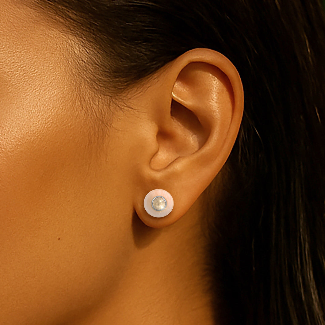 Island Chic Earrings Light Grey Delite TROPICAL BLISS FOREVER CRYSTALS 