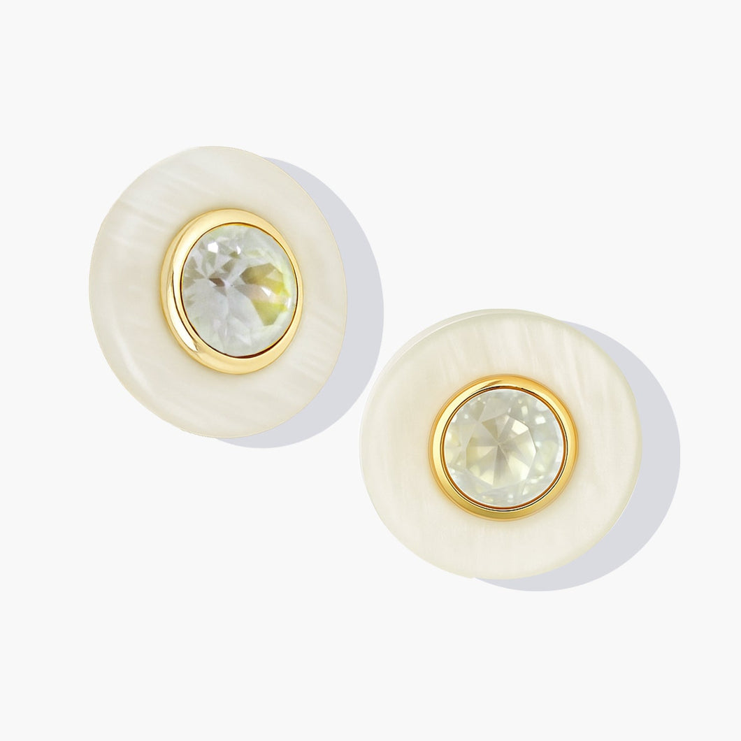 Island Chic Earrings Light Grey Delite TROPICAL BLISS FOREVER CRYSTALS 