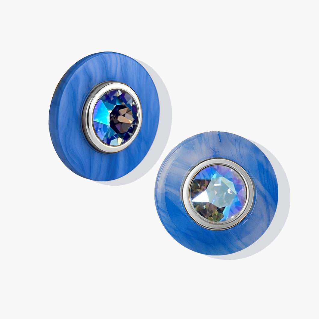 Island Chic Earrings Light Sapphire Shimmer TROPICAL BLISS FOREVER CRYSTALS 