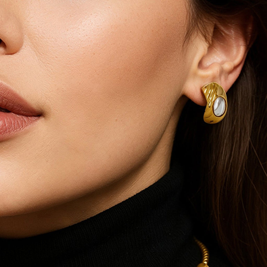 Jackie Earrings Gold LEYENDAS JACKIE FOREVER CRYSTALS 