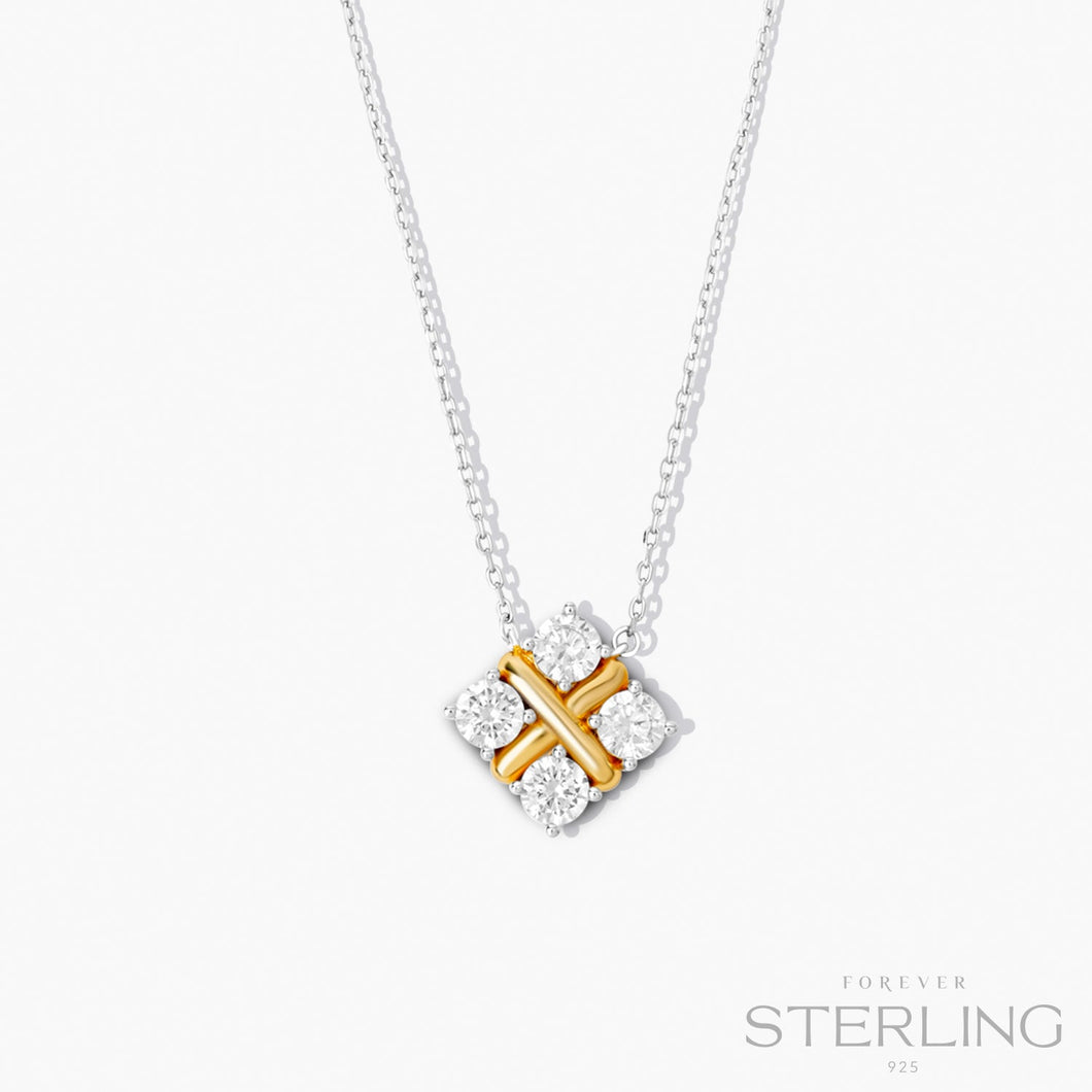 Johnson Necklace Forever Sterling Forever Crystals 