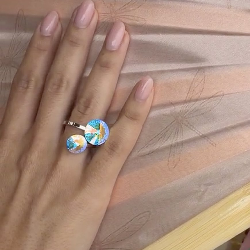 Julia Ring Aurora Borealis BLACK FRIDAY 2025 FOREVER CRYSTALS 