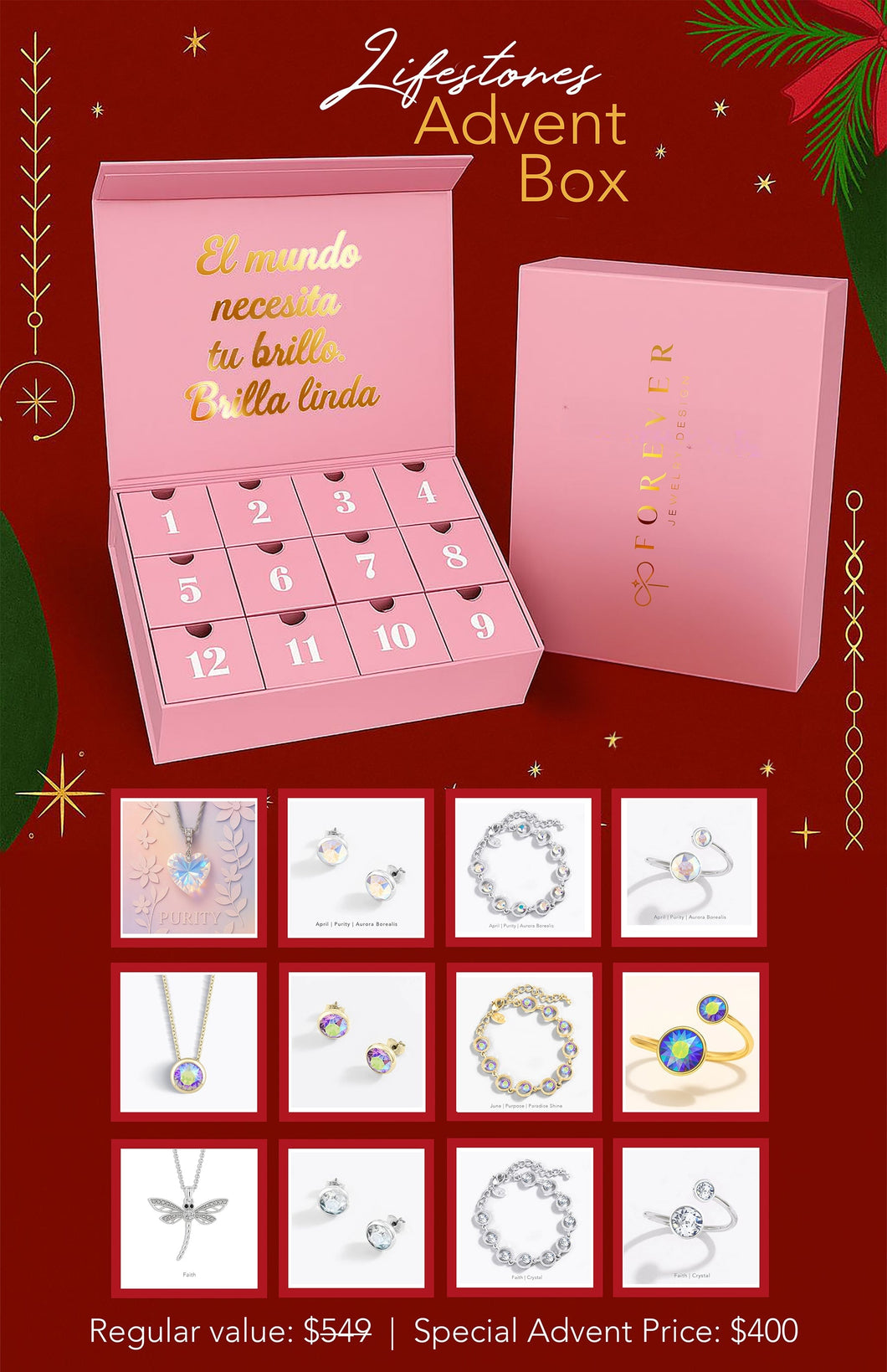 Lifestones Forever Advent Box ForeverCrystals 