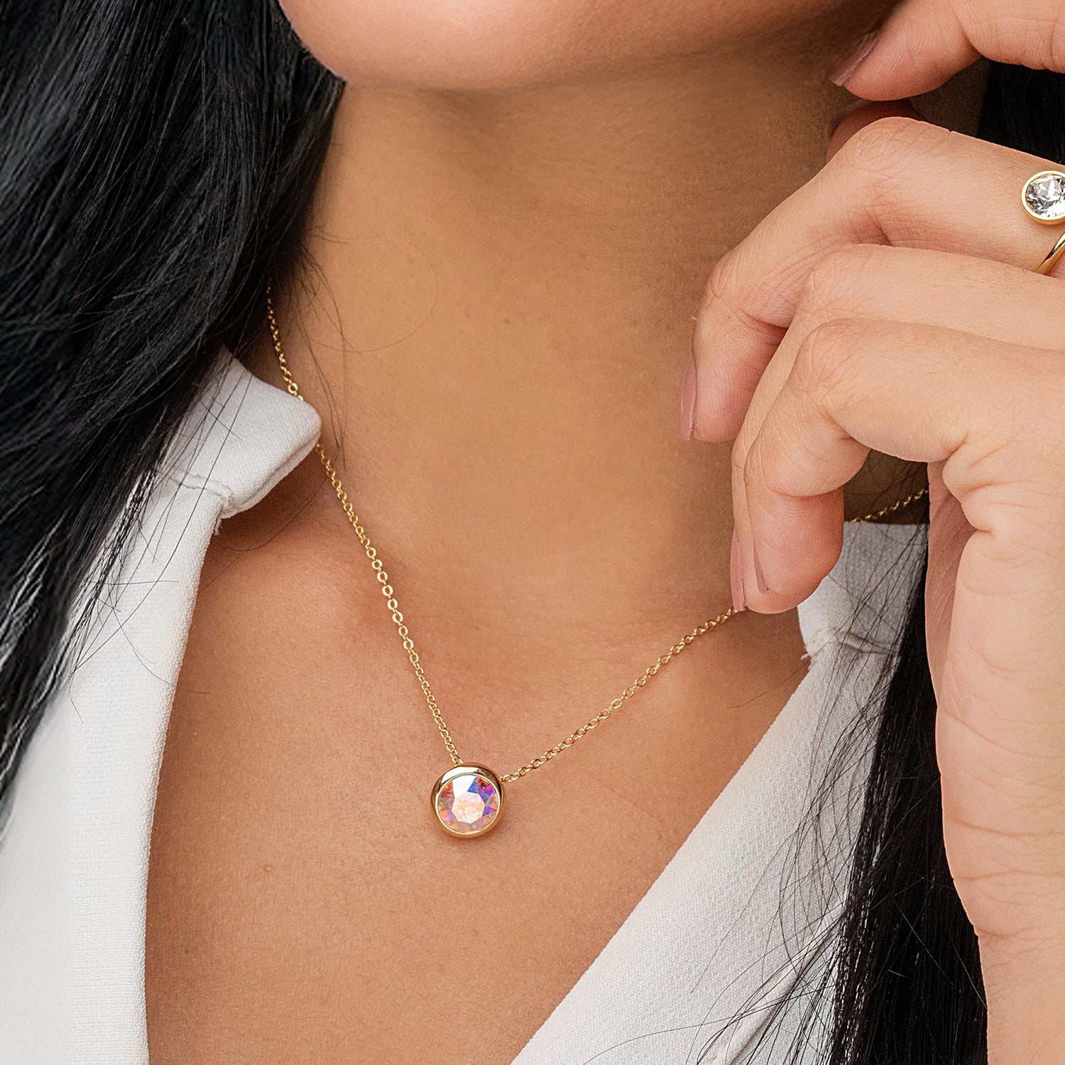 Lifestones Grace Necklace Gold – ForeverCrystals