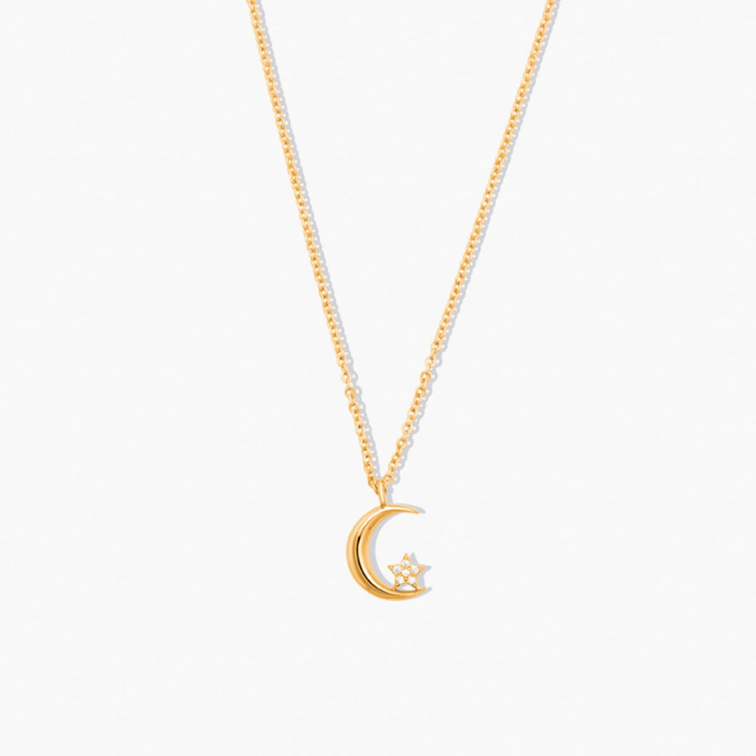 Luna Pendant Gold Secret Santa 2024 Forever Crystals 