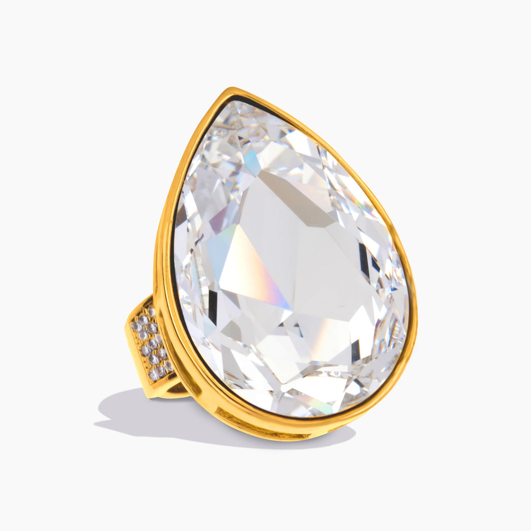 Majestic Ring Gold REFLECTIONS FOREVER CRYSTALS 