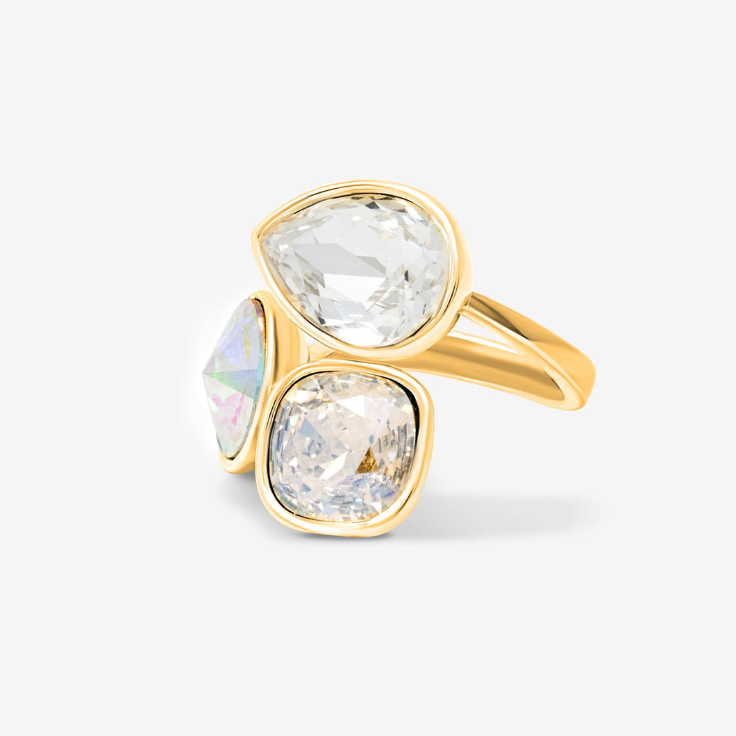 Manhattan Ring Gold FOREVER ESSENTIALS FOREVER CRYSTALS 