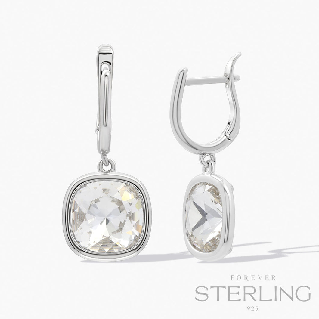 Newton Earrings FOREVER STERLING Forever Crystals 