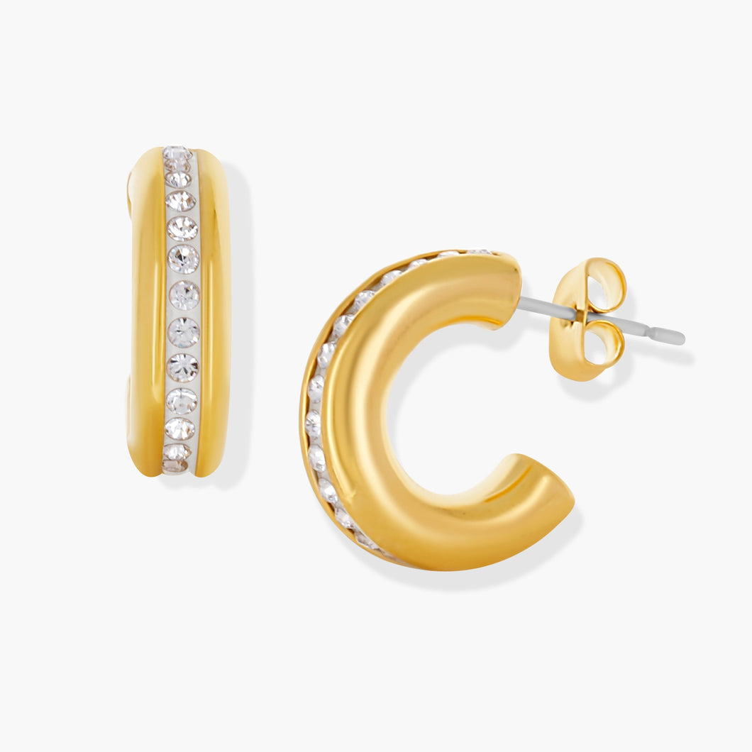 Nurturing-Heart-Earrings-Gold VILLAGE FOREVER CRYSTALS 