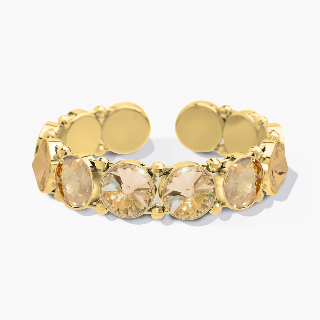 Opulence Bracelet Gold Golden Shadow Majestic Forever Crystals 