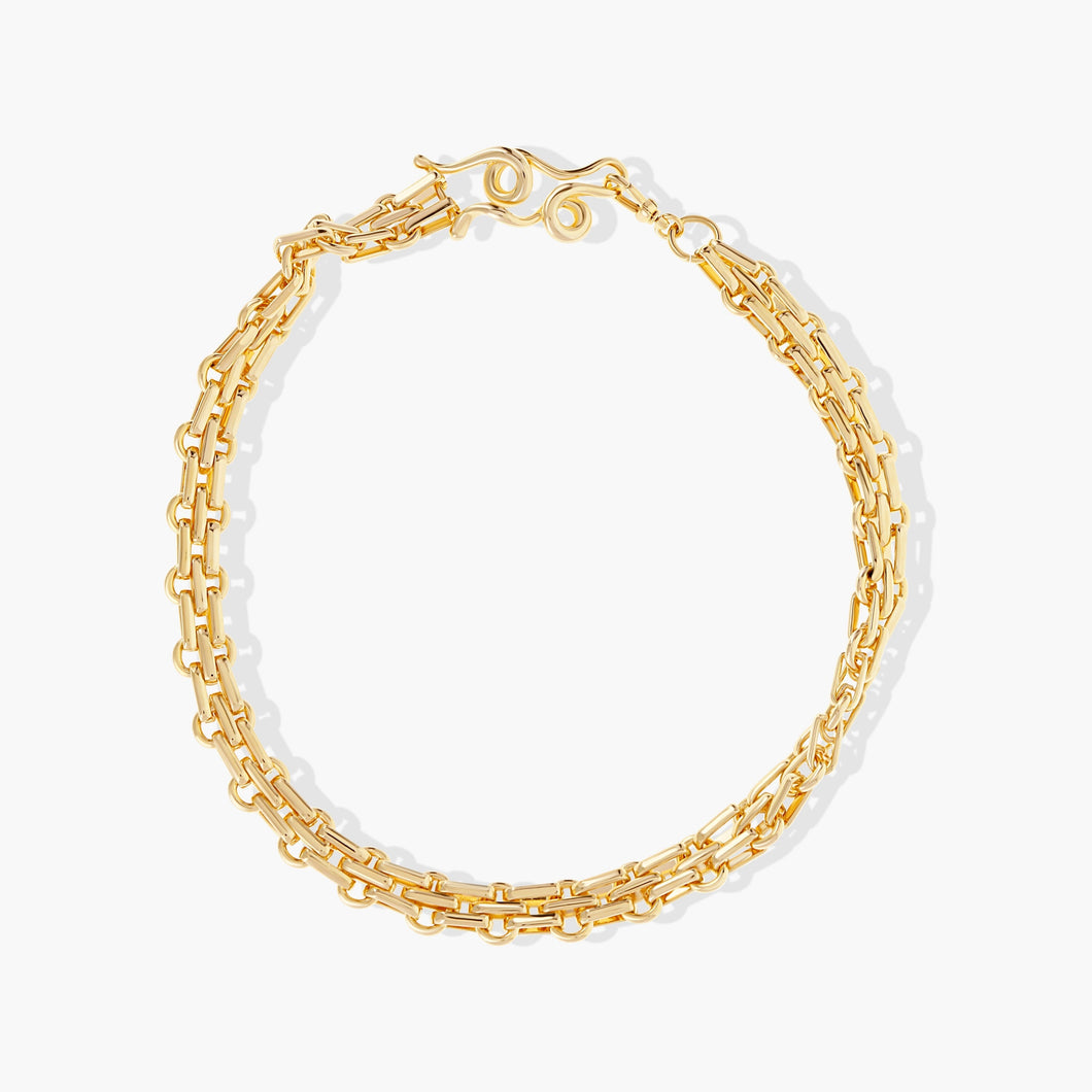Pillar-Necklace-Gold VILLAGE FOREVER CRYSTALS 