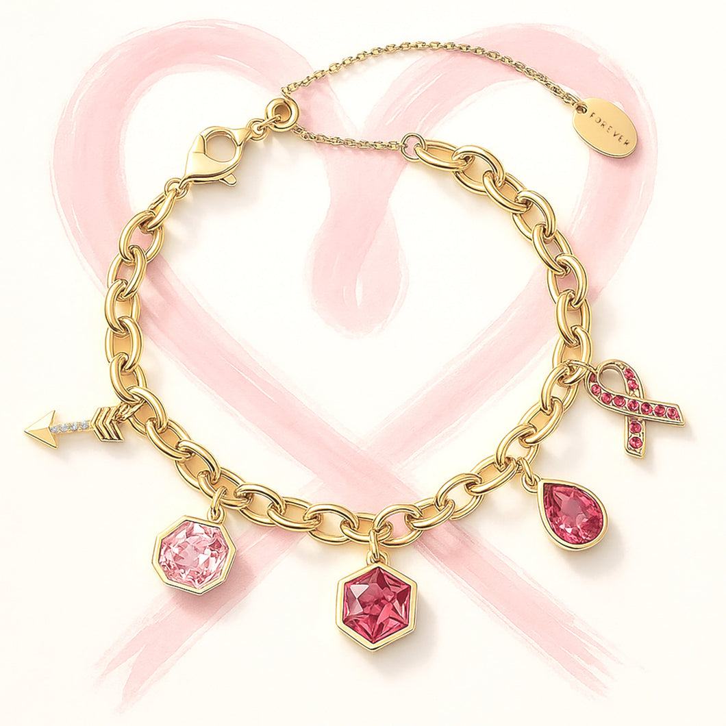 Pink Spirit Bracelet Gold PINK SPIRIT FOREVER CRYSTALS 