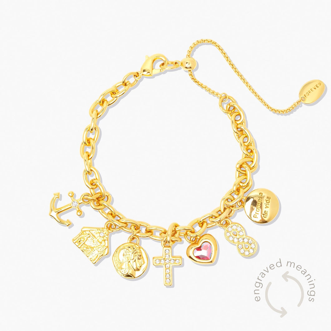 Promise of Life Bracelet Gold Promise Of Life FOREVER CRYSTALS 