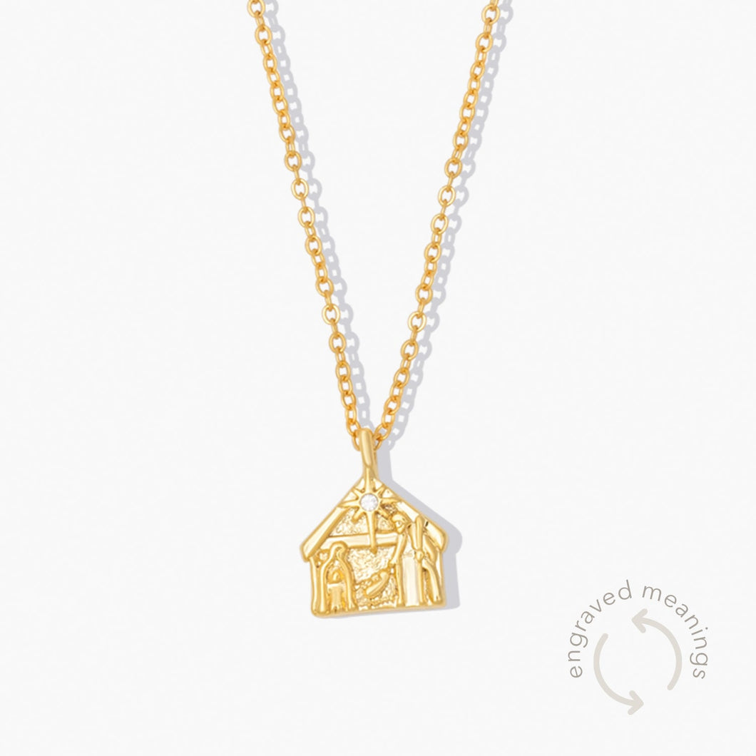 Promise of Life Manger Pendant Gold Promise Of Life FOREVER CRYSTALS 