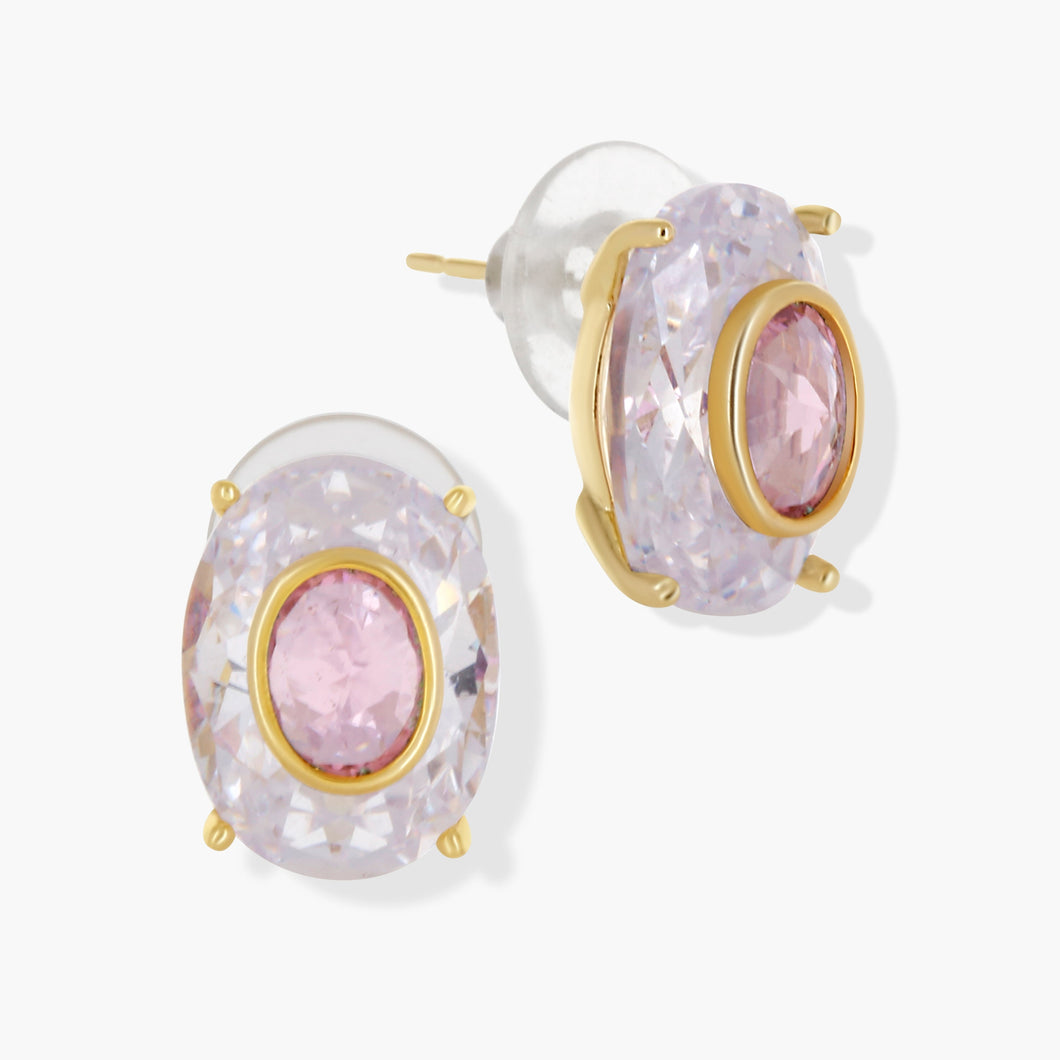Roots-Earrings-Pink VILLAGE FOREVER CRYSTALS 