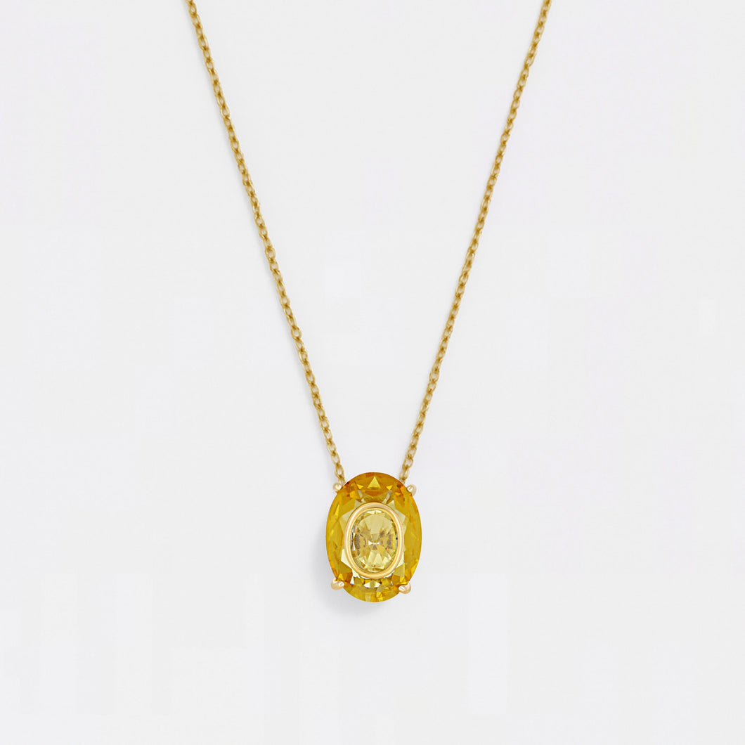 Roots Necklace Yellow VILLAGE FOREVER CRYSTALS 