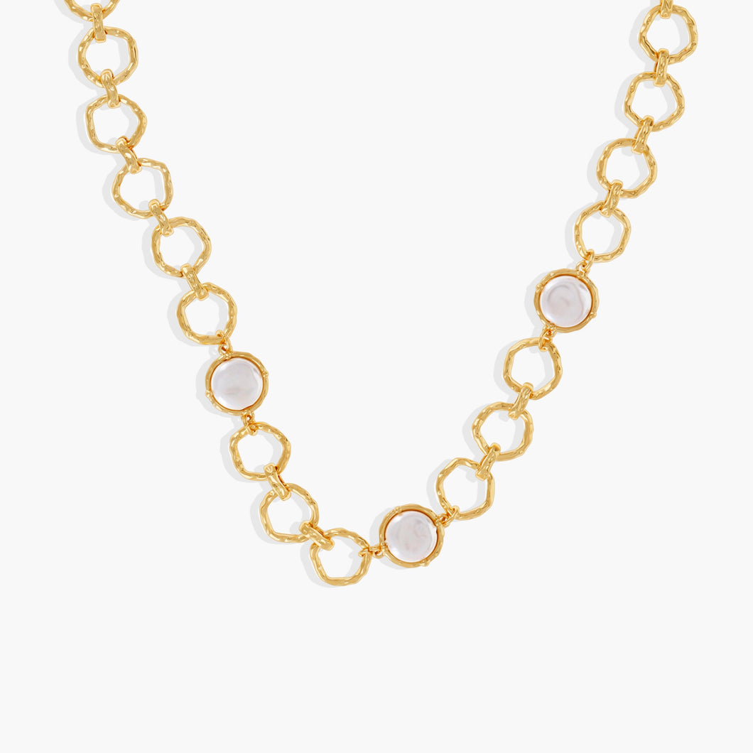 Seabreeze Necklace Gold COASTAL ELEGANCE FOREVER CRYSTALS 