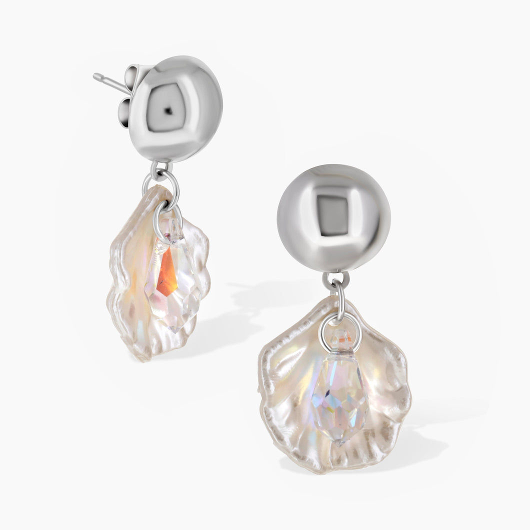 Seaside Earrings Aurora Borealis COASTAL ELEGANCE FOREVER CRYSTALS 