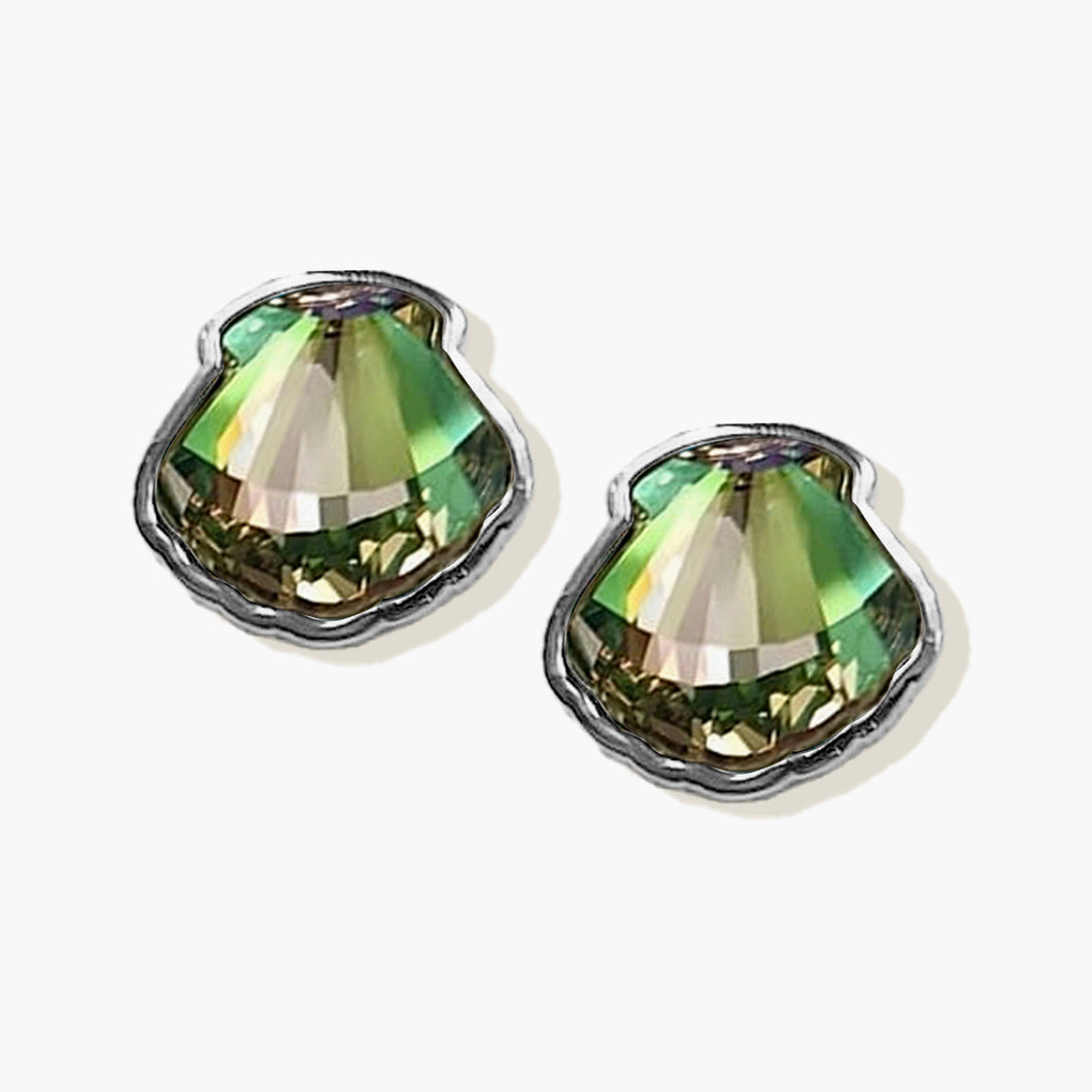 Sirena Earrings Luminous Green COASTAL ELEGANCE FOREVER CRYSTALS 