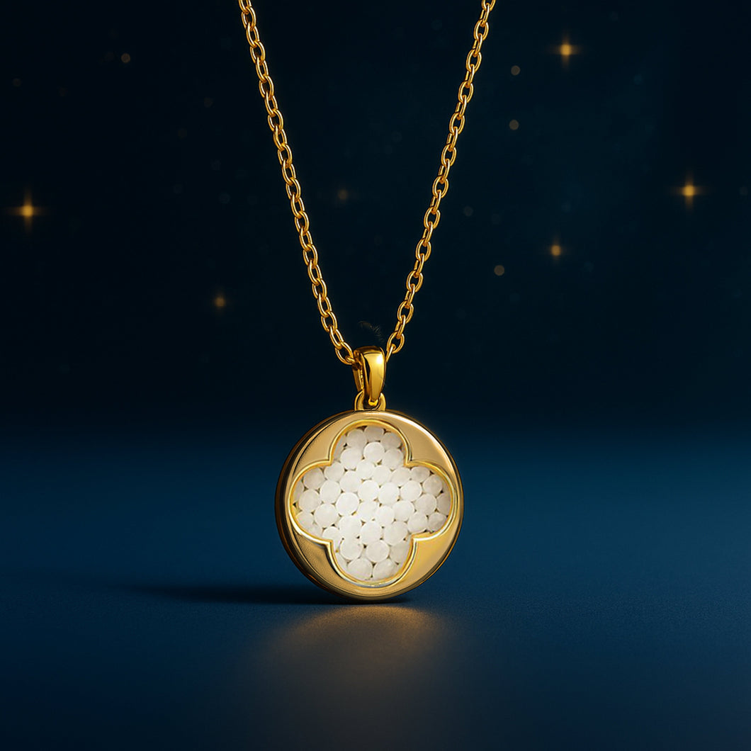 Stellar Necklace Gold White STELLAR FOREVER CRYSTALS 