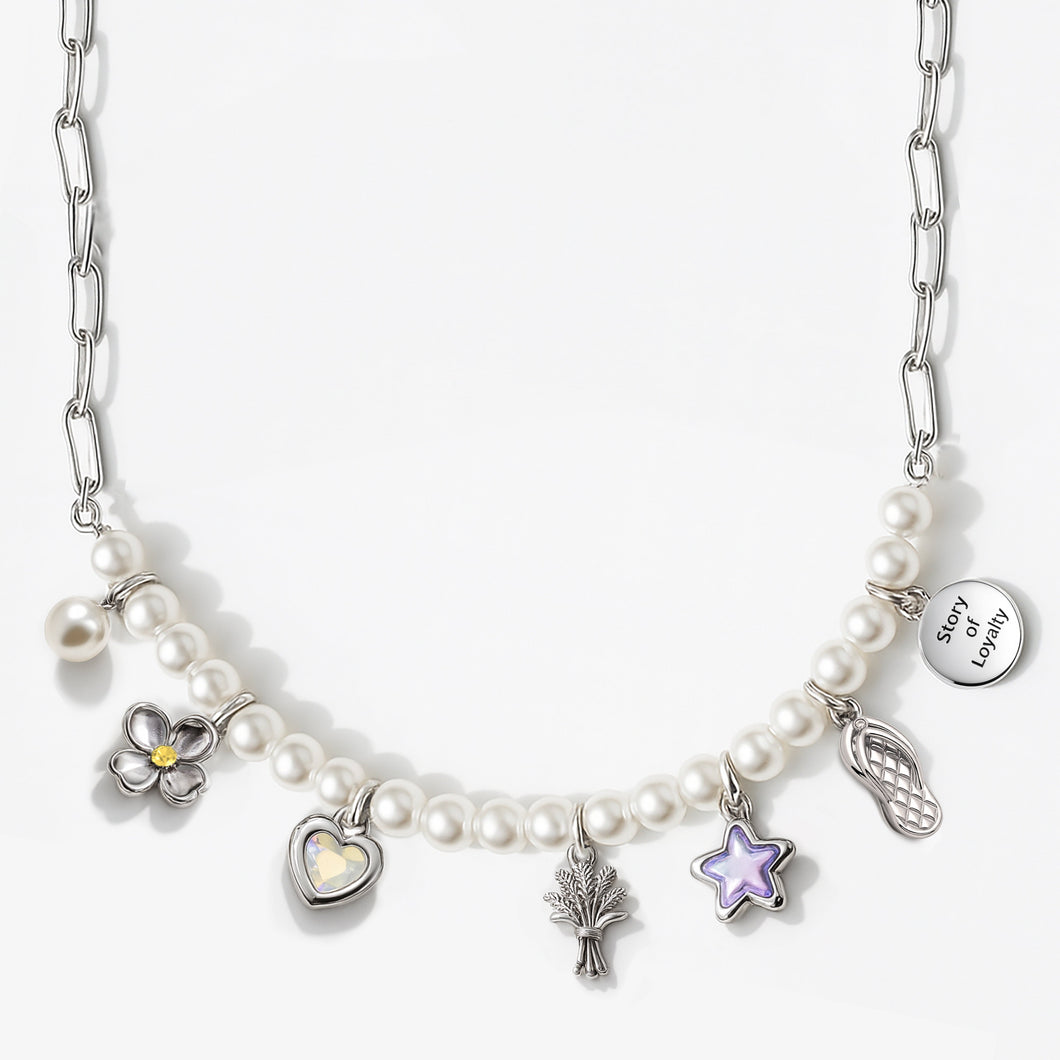 Story of Loyalty Necklace Pearl STORY OF LOYALTY FOREVER CRYSTALS 