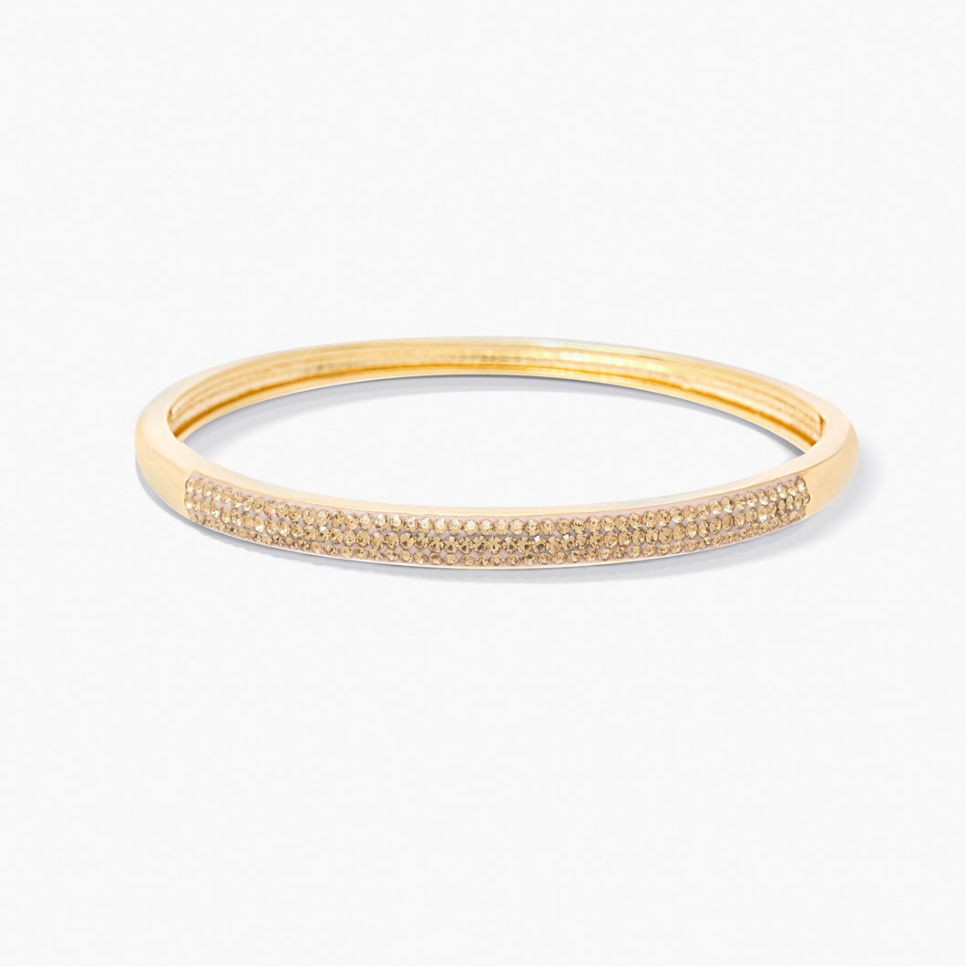 Supernova Bangle Bracelet Gold Golden SUPERNOVA Forever Crystals 