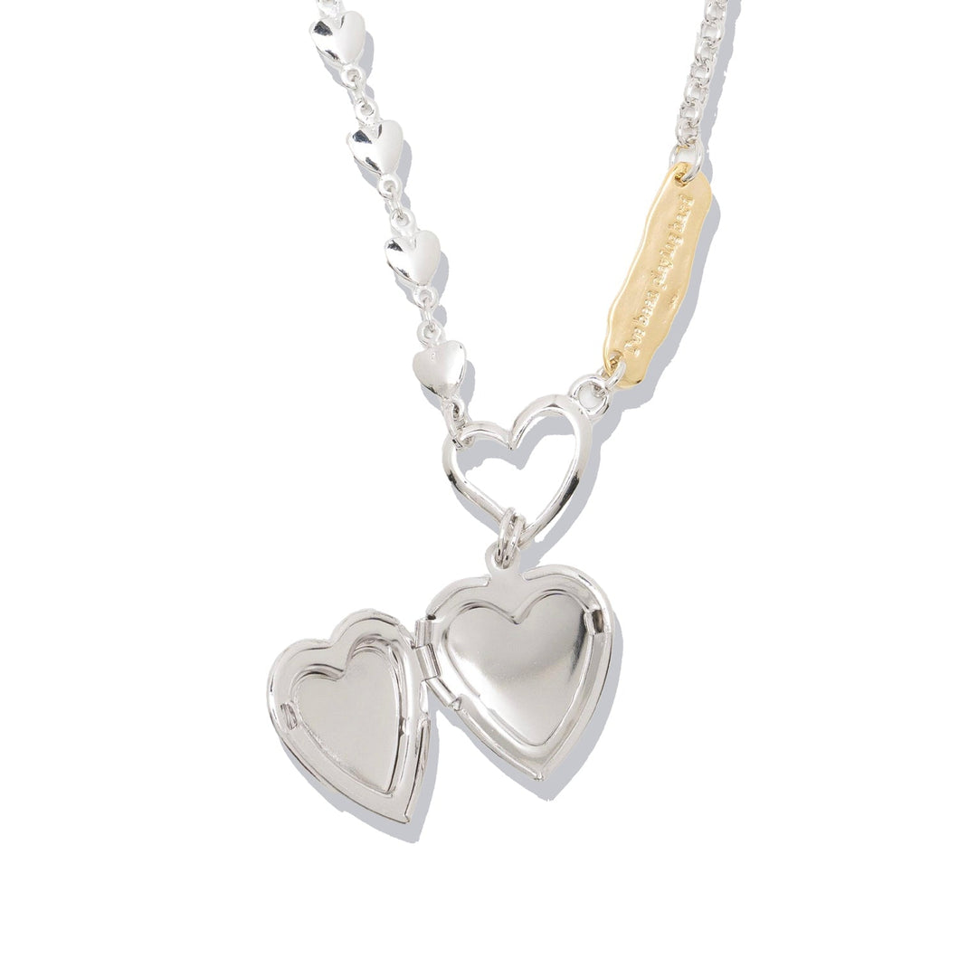 Vows Necklace Two Tone UNBREAKABLE Forever Crystals 