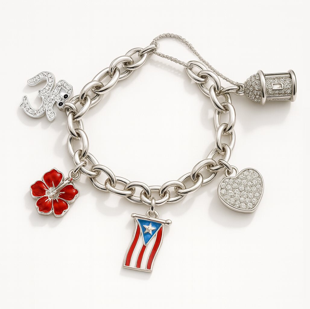 Yo Amo Puerto Rico Bracelet STORIES FOREVER CRYSTALS 