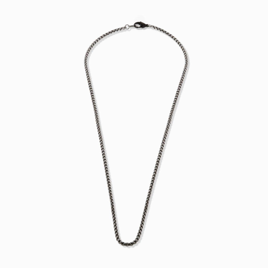 0622 Necklace Antique Silver 427 FOREVER CRYSTALS 