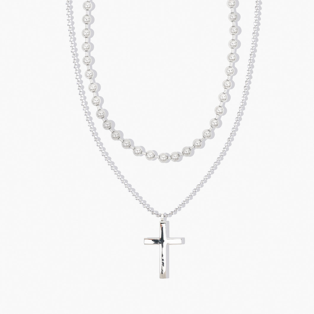 Albert Cross Necklace Legacy Forever Crystals 